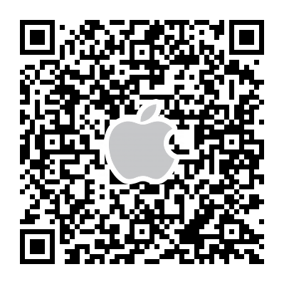 予約型のりあい交通のiPhoneアプリダウンロード用の二次元コードです。