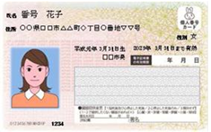 マイナンバーカードの画像