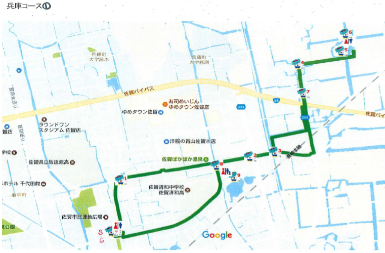 兵庫コース1の地図