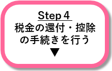 Step4税金の還付・控除の手続きを行う