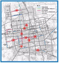 都市計画道路網見直し路線図（旧佐賀市）