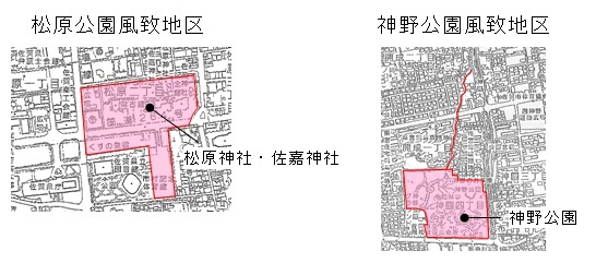 風致地区位置図