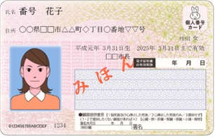 マイナンバーカード表画像