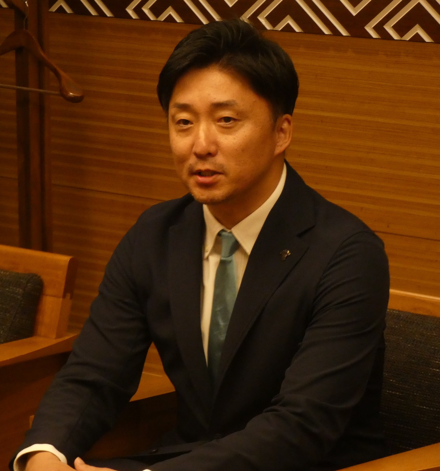 対談中の宮永ヘッドコーチ